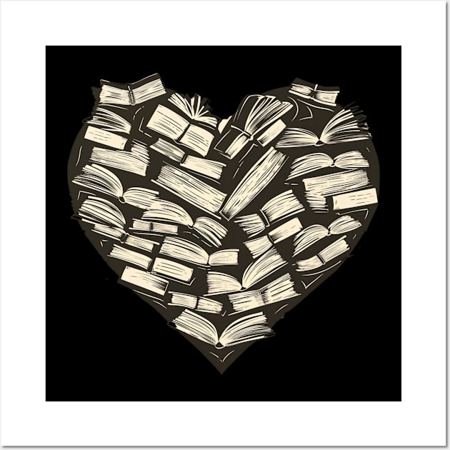 Heart book Wall Art by Crazy skull